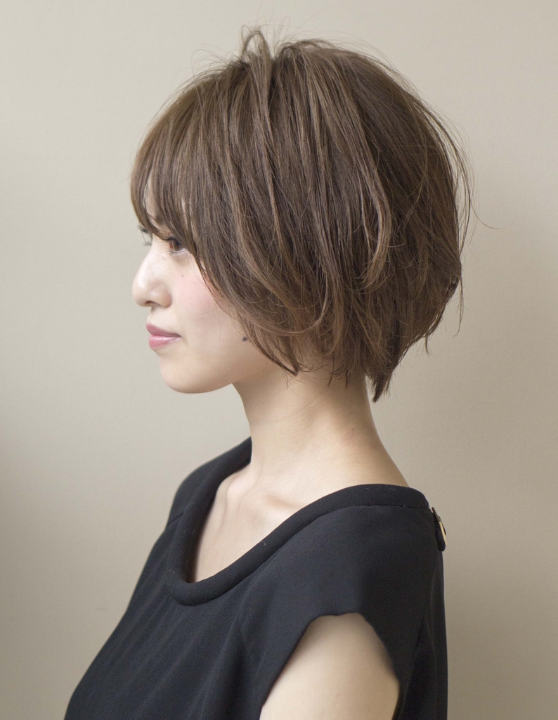 ニュアンスパーマのショートボブ EN257 ヘアカタログ・髪型・ヘアスタイルAFLOAT（アフロート）表参道・銀座・名古屋の美容室・美容院